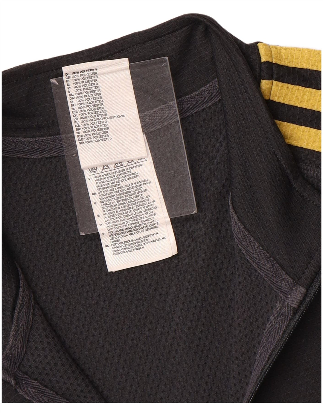 Adidas Mens Climalite Zip Neck Jersey Chándal Top Gris Medio Poliéster