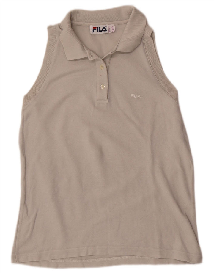 Fila Polo sin mangas para mujer US 12 grande gris