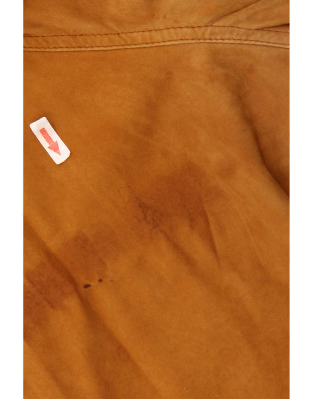 Vintage mujer ante bomber chaqueta Reino Unido 18 XL marrón