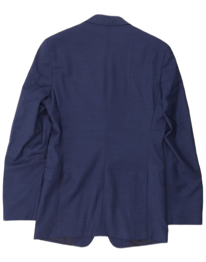TOMMY HILFIGER Chaqueta tipo blazer de 2 botones para hombre UK 38 Lana azul marino mediana