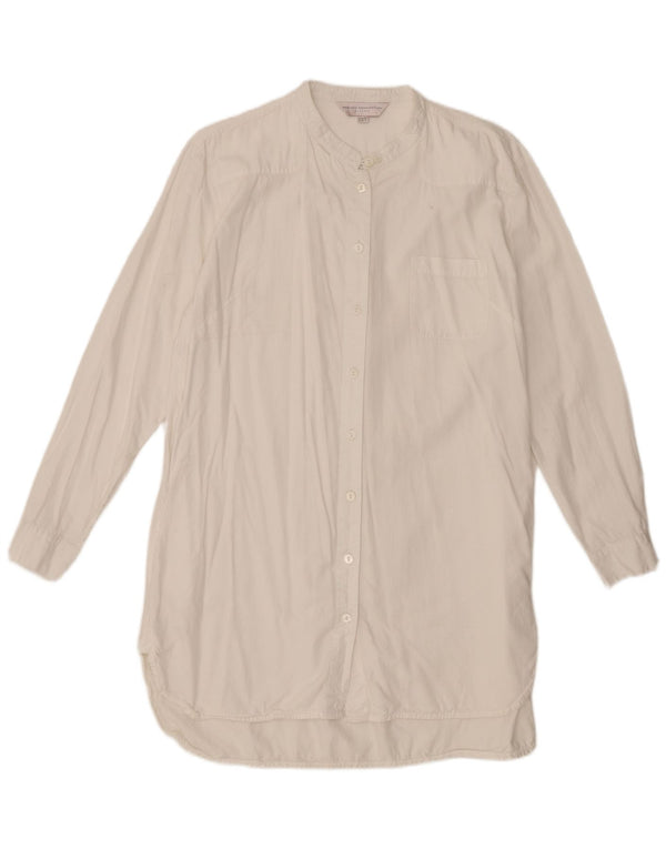 French Connection Vestido camisero para mujer UK 44 Large Lyocell blanco