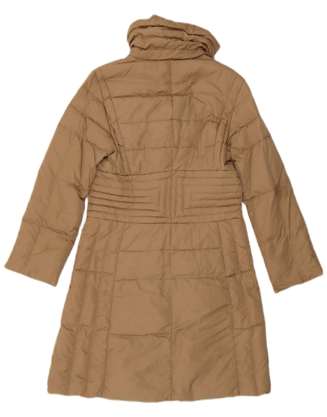 Moncler Mujer Abrigo Acolchado Talla 2 Medio Beige Poliamida