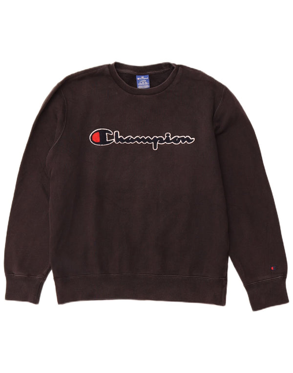 CHAMPION Sudadera gráfica para hombre Jumper Large Black