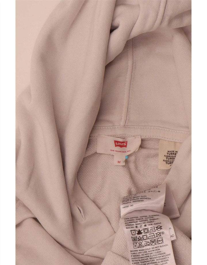 Levi's Hombre Sudadera Con Capucha Gráfica De Algodón Beige Medio