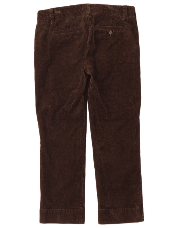 J. Crew Pantalones de pana para mujer City Fit Crop US 6 Medium W32 L26 Marrón