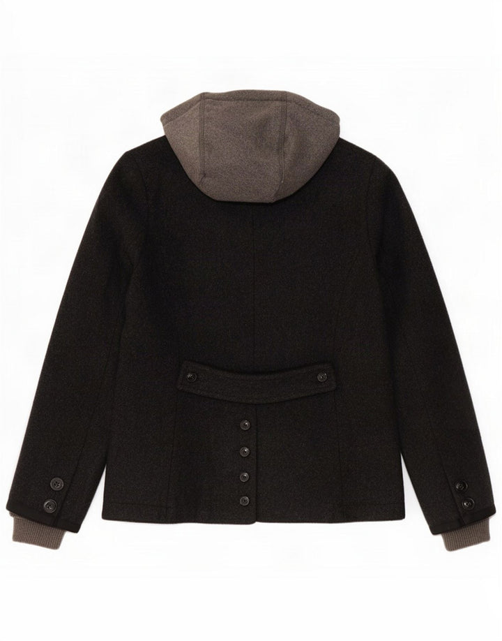 Superdry Chaqueta tipo blazer con capucha y 2 botones para niña 11-12 años Lana gris medio