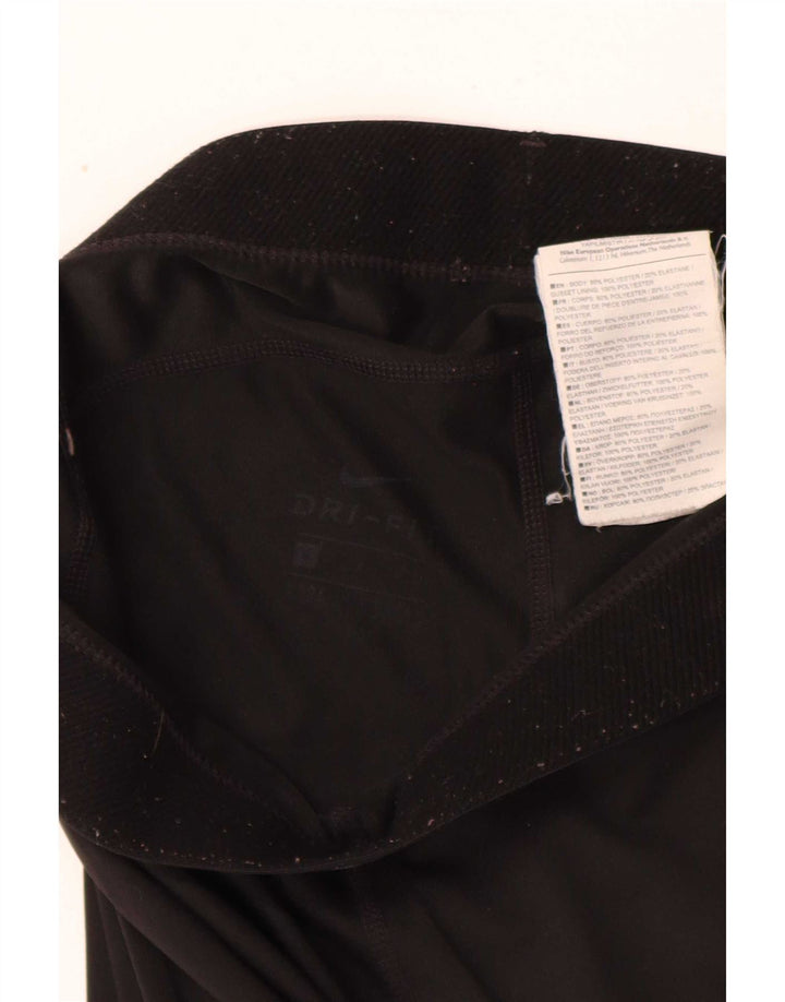 Nike Leggings Dri Fit Graphic para mujer UK 10 Pequeño Poliéster negro