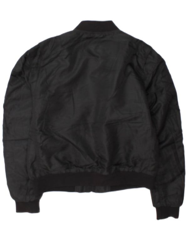 Superdry Chaqueta Bomber para Mujer UK 40 Mediano Poliéster Negro