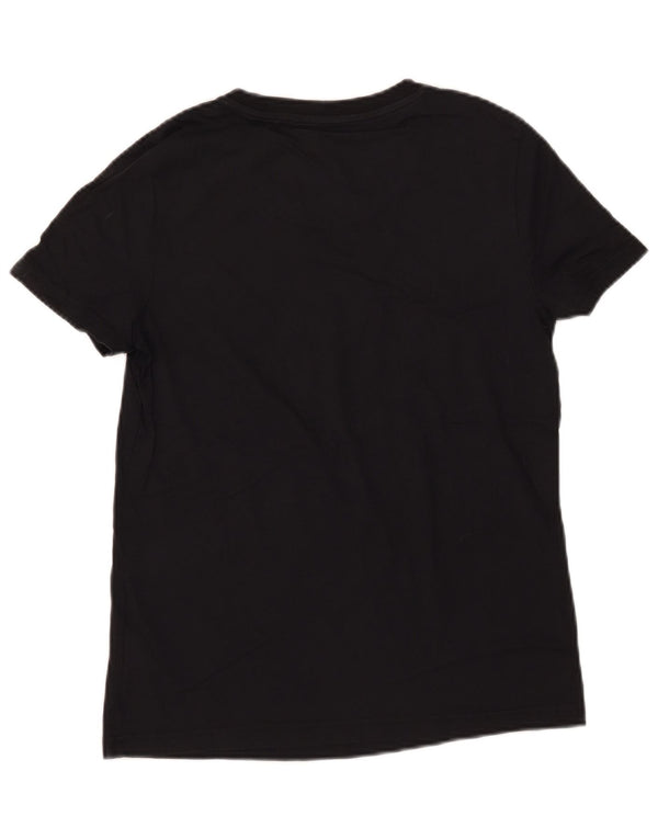 Adidas Camiseta gráfica para mujer Top UK 12/14 Mediano Negro Algodón