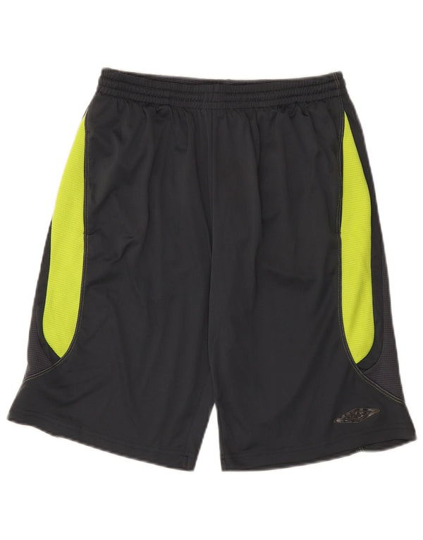 Umbro Pantalones cortos deportivos para niños 13-14 años XL Gris Colorblock