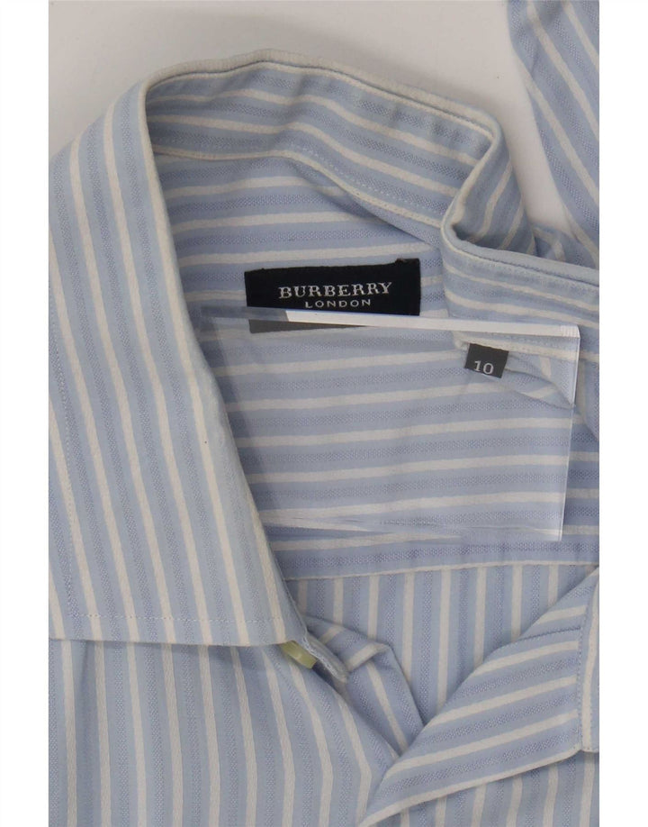 Camisa Burberry para hombre 2XL Raya diplomática azul