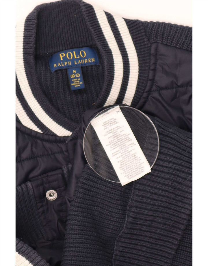 Polo Ralph Lauren Chaqueta universitaria para niños 8-9 años Azul marino mediano