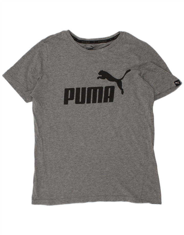 Puma Camiseta gráfica para niño 11-12 años Gris