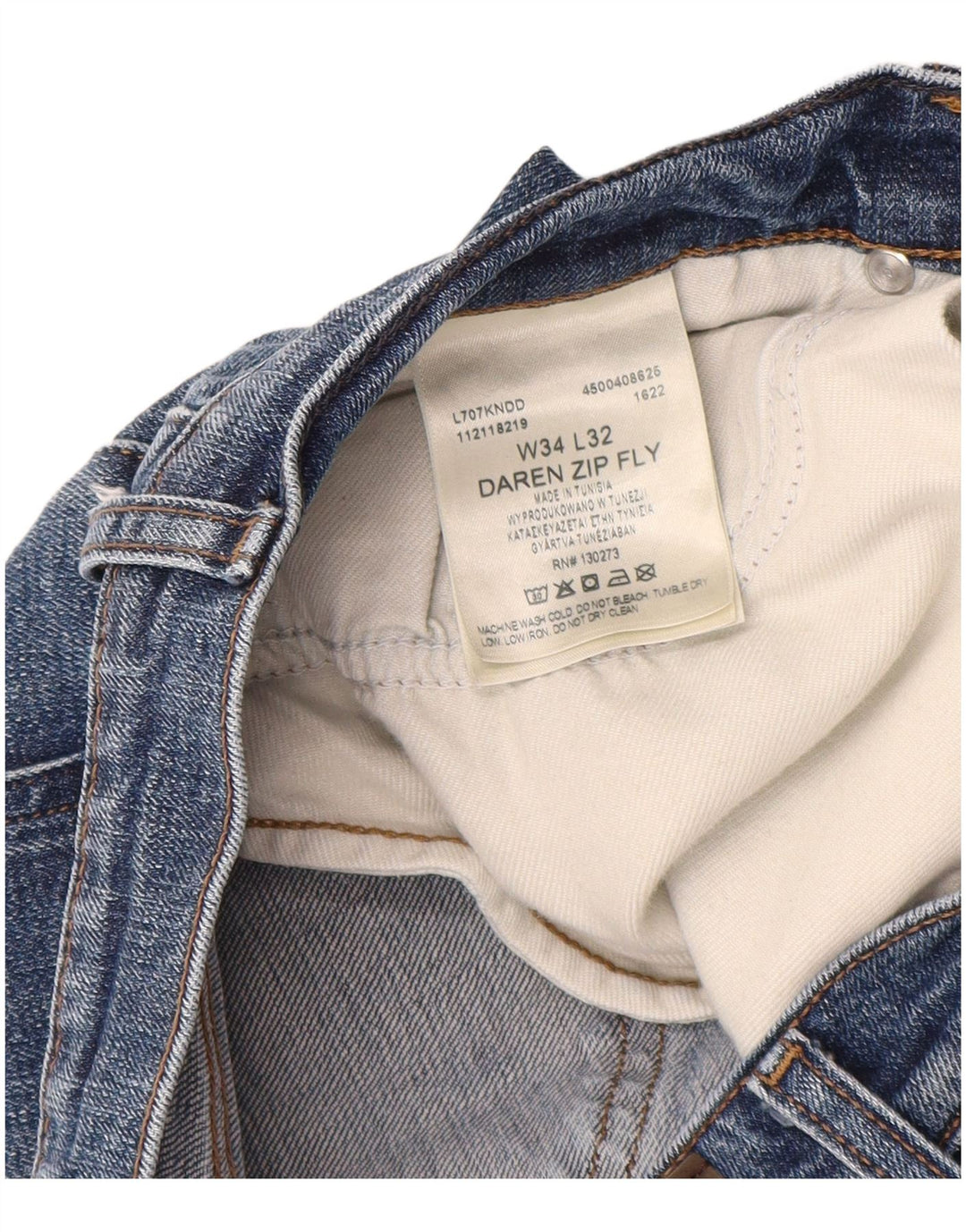 LEE Vaqueros rectos Daren Zip Fly para hombre W34 L32 Algodón azul