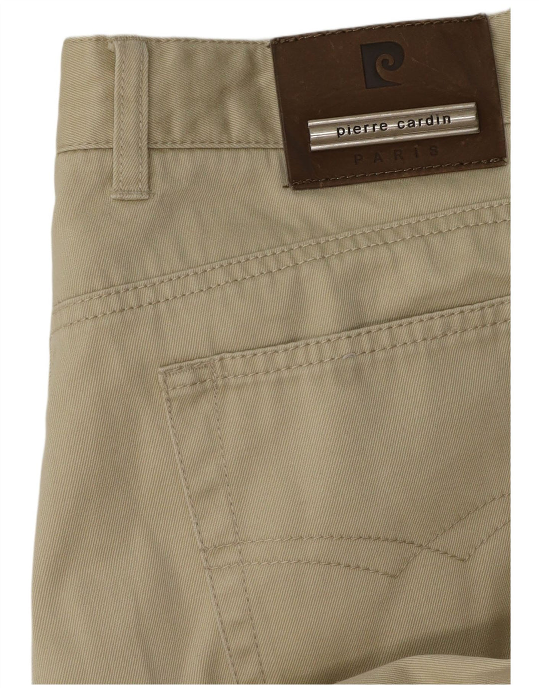 PIERRE CARDIN Pantalones rectos informales para hombre W32 L31 Beige
