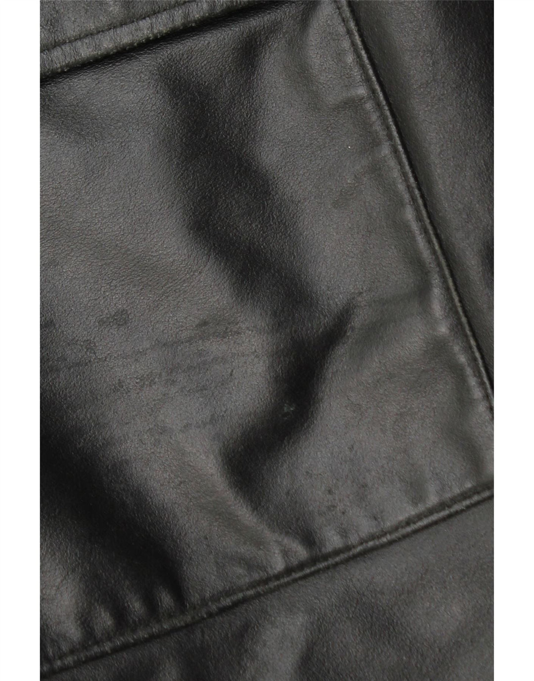 La Griffe Abrigo de cuero para mujer IT 54 3XL Cuero negro