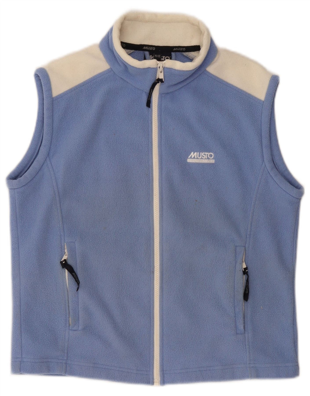 Musto Chaleco polar para niño 11-12 años Azul medio Poliéster color block