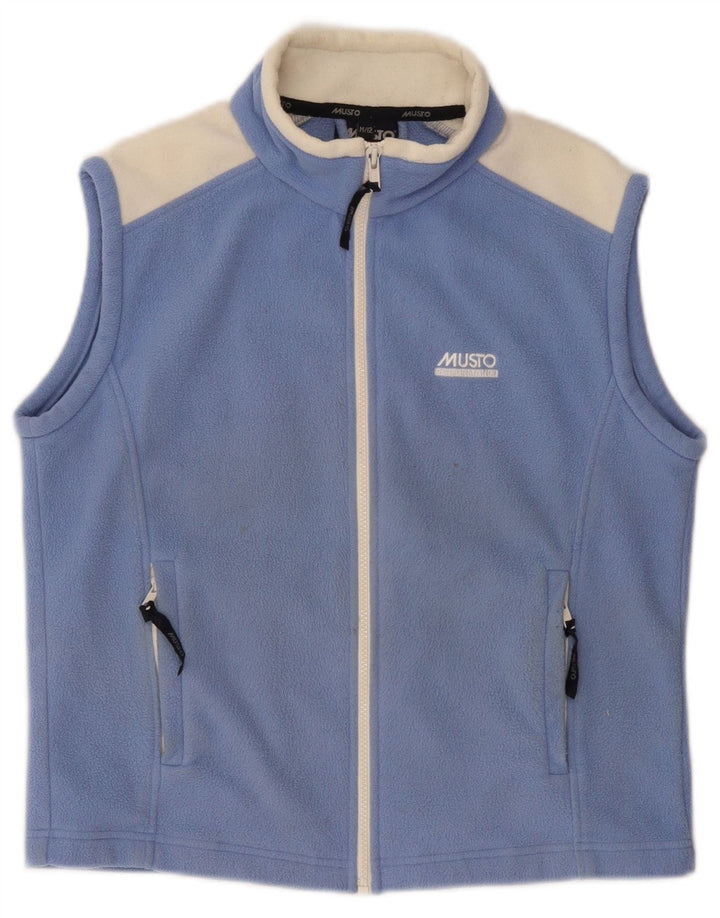 Musto Chaleco polar para niño 11-12 años Azul medio Poliéster color block