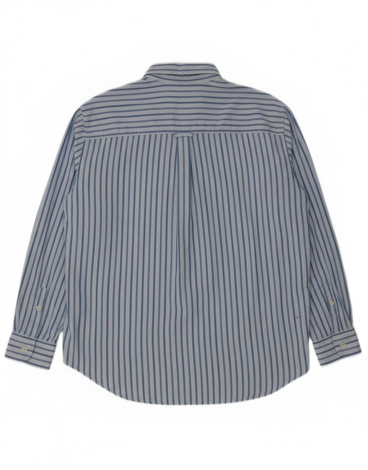 Camisa Carrera Hombre Grande Algodón Rayas Azules