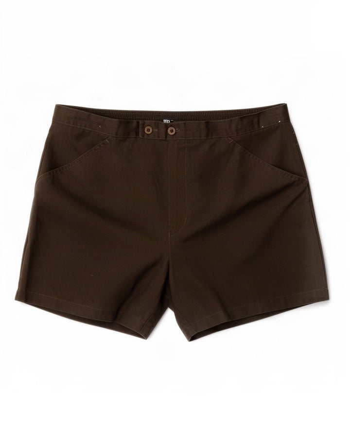 Pantalones cortos casuales para hombre Leader W34 poliéster caqui grande