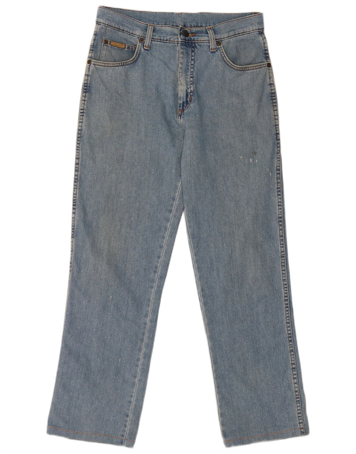 Wrangler Vaqueros rectos elásticos Texas para hombre W32 L29 Algodón azul