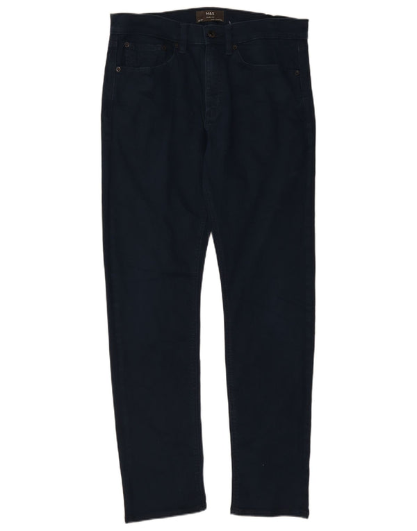 Marks & Spencer Vaqueros ajustados para hombre W32 L31 Algodón azul