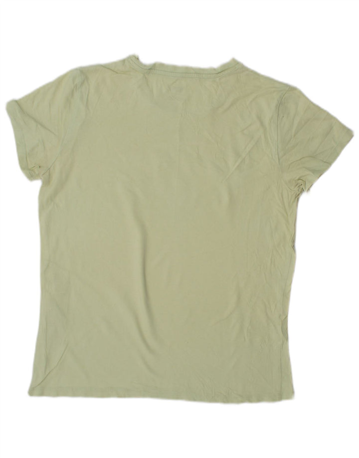 LEVI'S Camiseta gráfica para mujer Top UK 12 Algodón verde medio