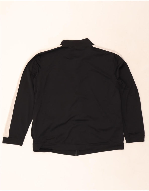 Under Armour Chaqueta de chándal para hombre, talla 2XL, poliéster color block negro