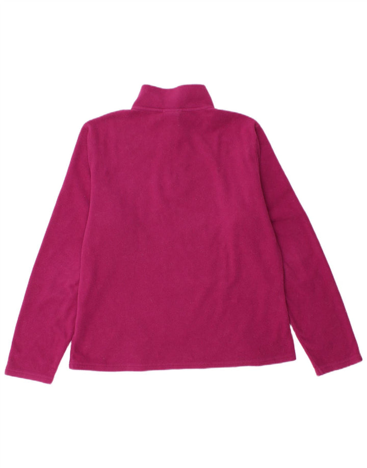 The North Face Jersey de forro polar con cuello y cremallera para mujer UK 46 Poliéster rosa grande