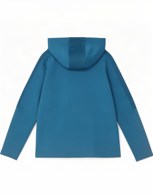 Arena Sudadera con capucha y cremallera para mujer UK 12 Azul medio