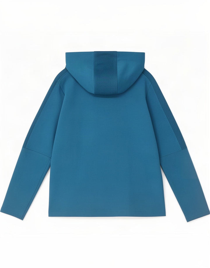 Arena Sudadera con capucha y cremallera para mujer UK 12 Azul medio