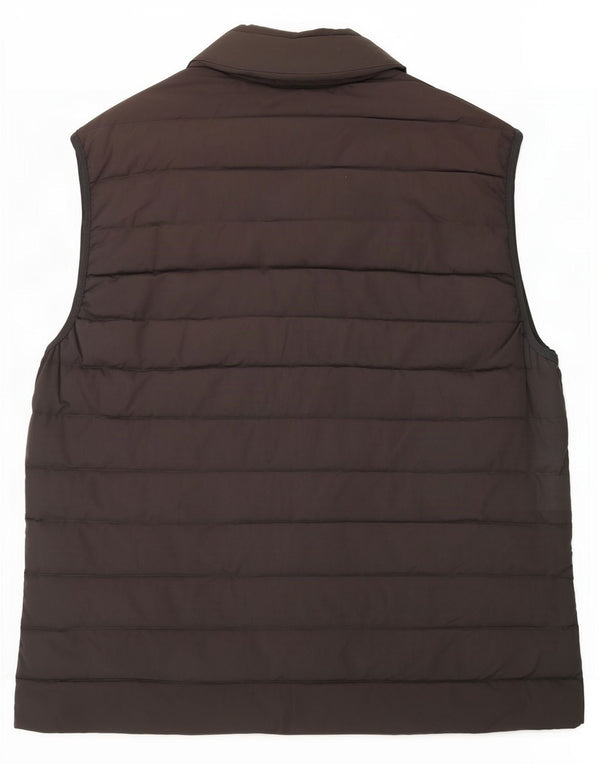 Emporio Armani Mens Padded Gilet IT 56 2XL Grey Polyester