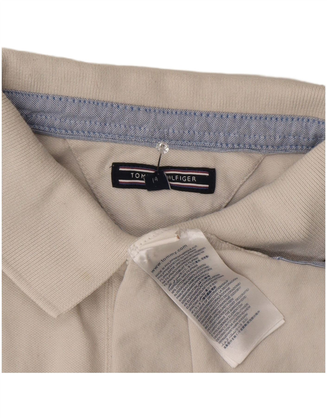 Tommy Hilfiger Polo para niño 13-14 años Blanco Algodón