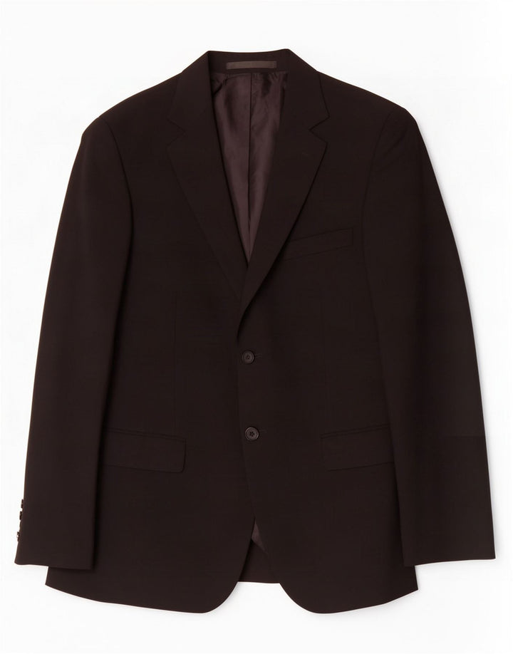 Marks & Spencer Chaqueta tipo blazer de 2 botones para hombre UK 40 Mediano Poliéster negro