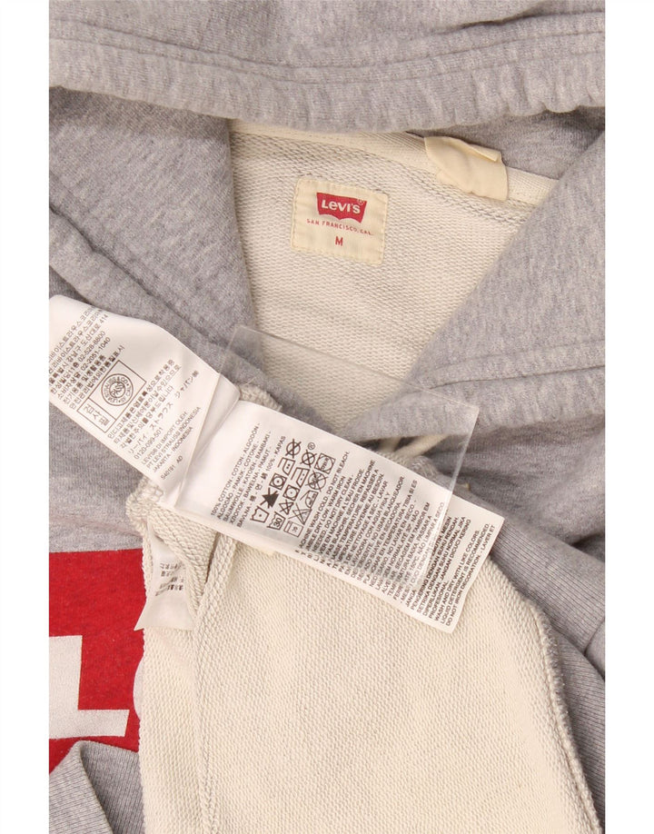 Levi's Hombre Sudadera Con Capucha Gráfica De Algodón Moteado Gris Medio