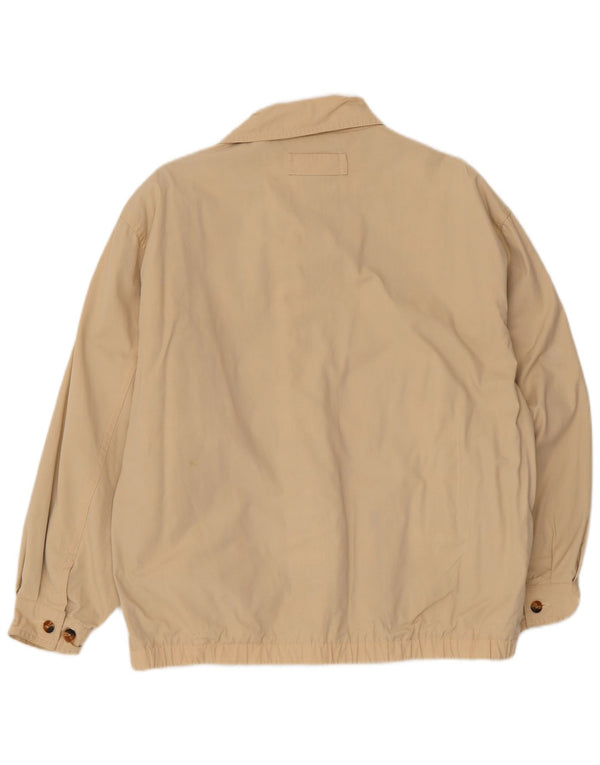 Tommy Hilfiger Chaqueta Bomber para Hombre UK 36 Small Beige Cotton