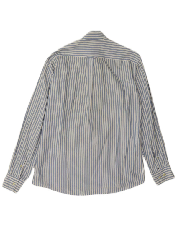 Camisa Gant Regular Fit De Algodón A Rayas Azul Medio |