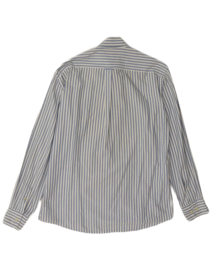 Camisa Gant Regular Fit De Algodón A Rayas Azul Medio |