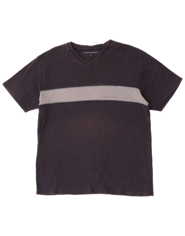 French Connection Camiseta de manga corta para mujer, talla grande, azul marino