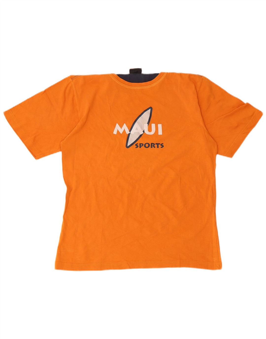 Maui and Sons Camiseta gráfica para mujer Top UK 10 Small Orange Cotton