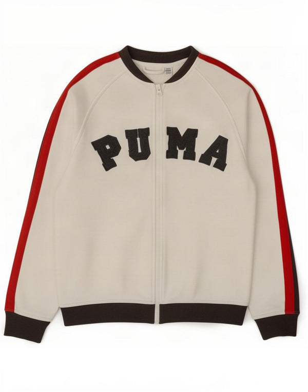 Puma - Chaqueta de chándal con gráfico para niña, 13-14 años, color blanco