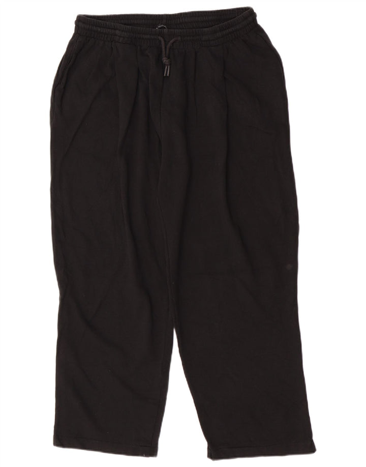Zara Mujer Pantalones De Chándal UK 44 Large Negro