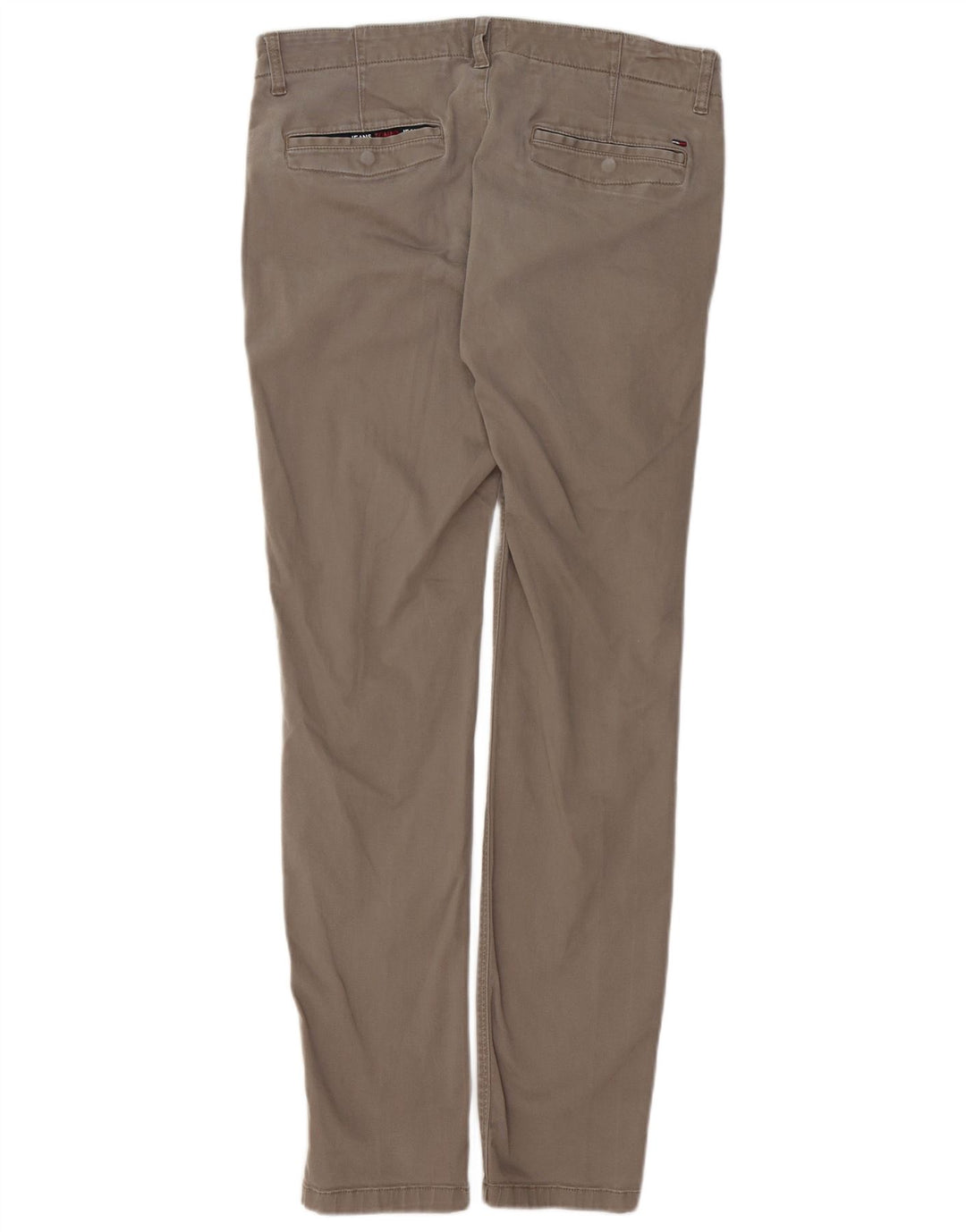 TOMMY HILFIGER Pantalón chino ajustado para hombre W34 L34 Algodón gris