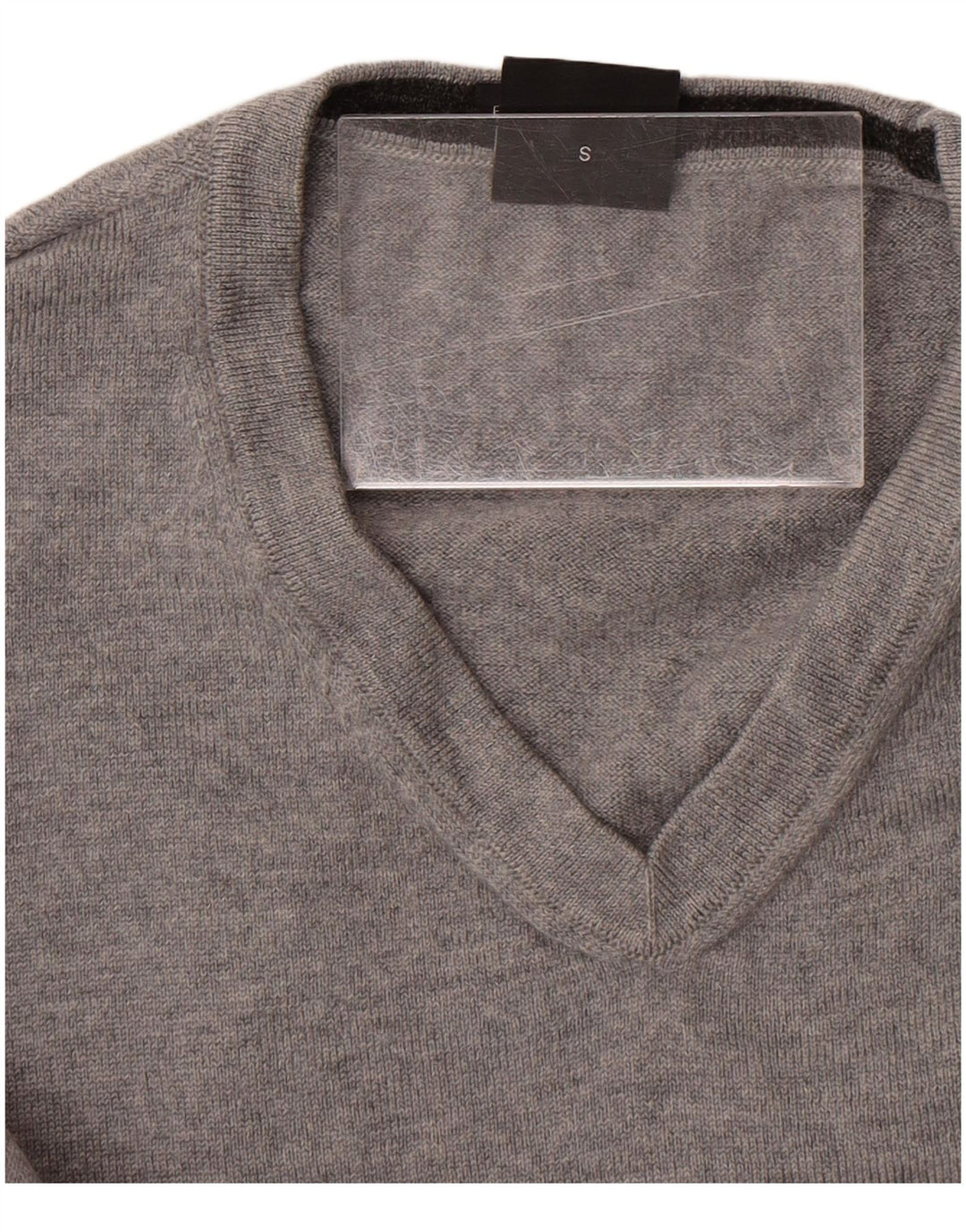 HUGO BOSS Jersey con cuello en V para mujer UK 10 Small Grey