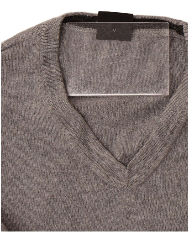 HUGO BOSS Jersey con cuello en V para mujer UK 10 Small Grey