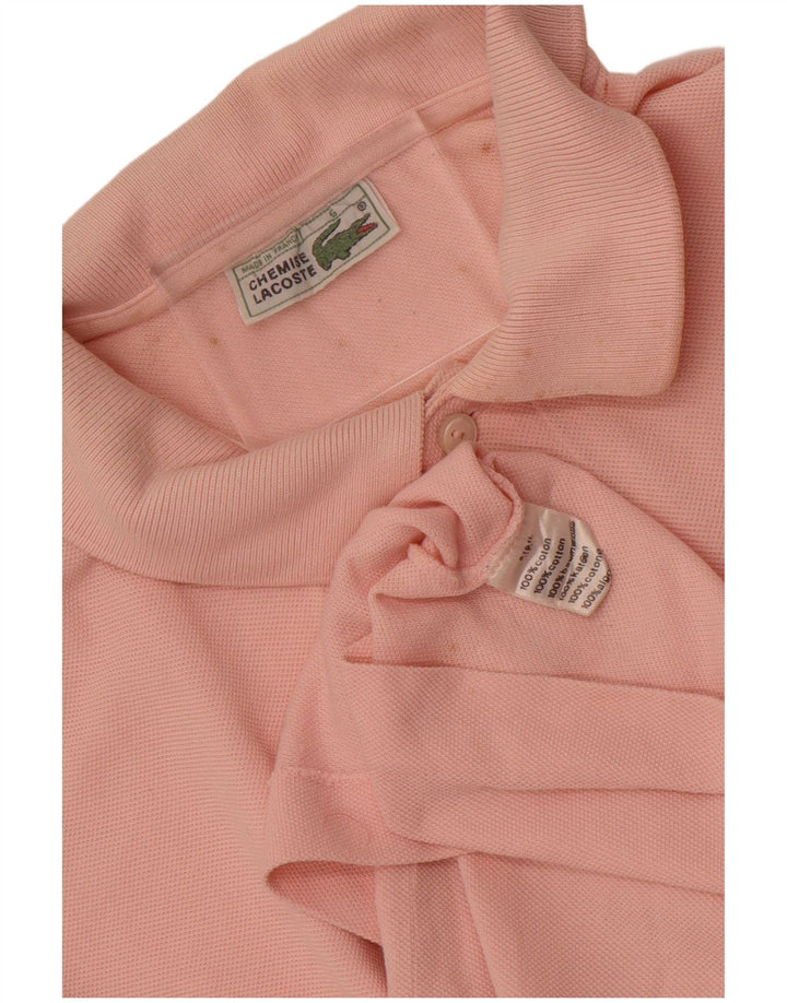 Polo Lacoste para hombre talla 5 grande algodón rosa