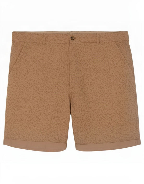 Marks & Spencer Pantalones cortos chinos para mujer UK 18 XL W38 Algodón floral beige