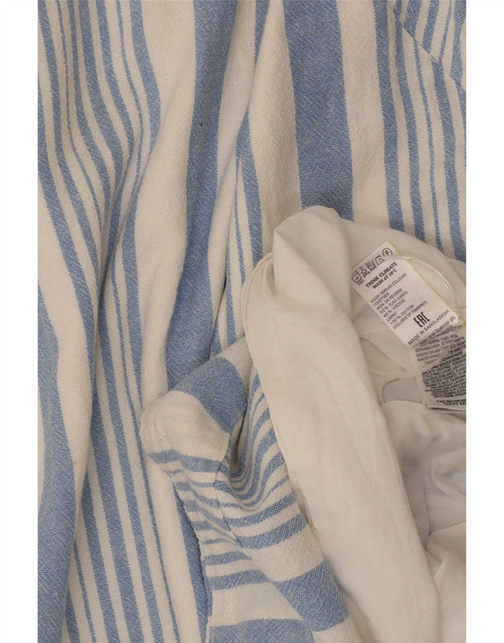 Marks & Spencer Vestido básico sin mangas para mujer UK 46 Grande Azul a rayas