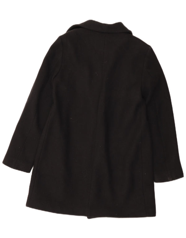Zara Womens Open Overcoat UK 10 Small Black
