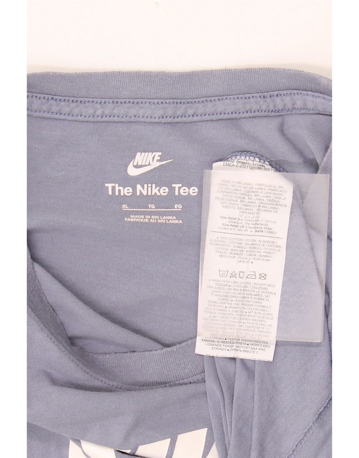 Nike Camiseta gráfica para hombre Top XL Algodón azul